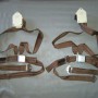 BAS Harness Assy Set of medium-brown retractable harness from single engine Cessna